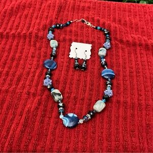 Necklace and earrings